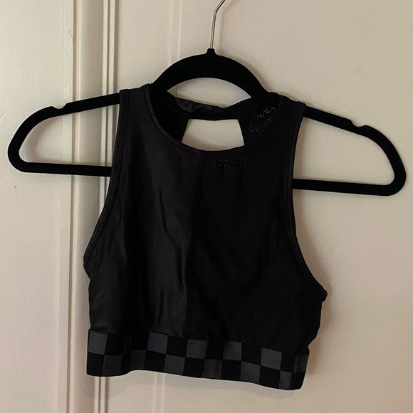 Alala Blocked Pyramid Shiny Jersey Mesh Combo High-Impact Sports Bra - Picture 2 of 8